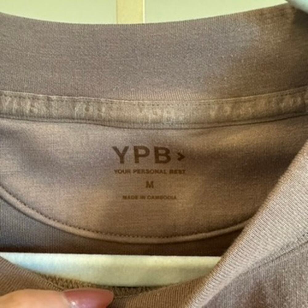 YPB NeoKnit Cropped Sweatshirt Mocha Taupe Brown Size M - Picture 3 of 6